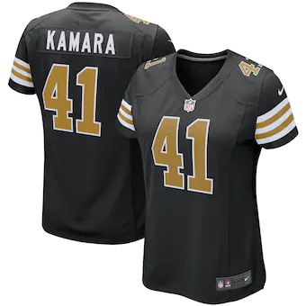 womens nike alvin kamara black new orleans saints alternate